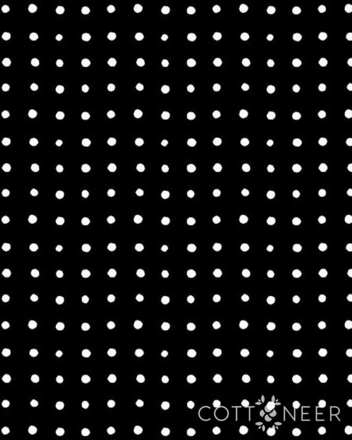 Around Town Small Dots in Soot Black by Sarah Golden