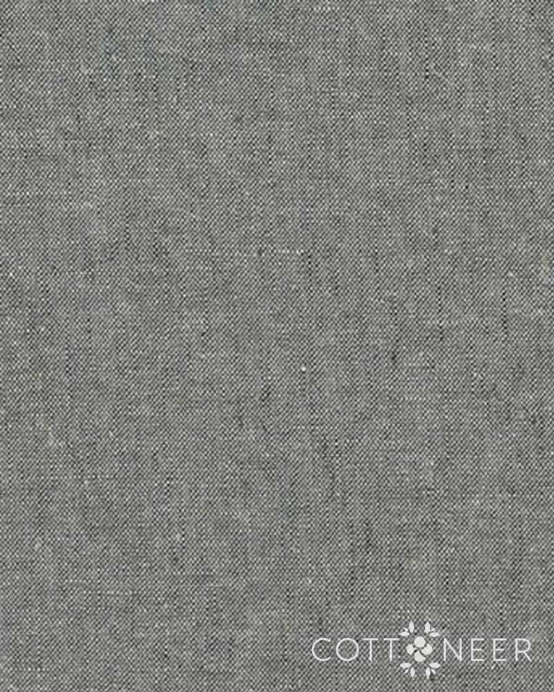 Essex Yarn Dyed Linen in Steel Cottoneer Fabrics