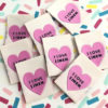 I Love Linen Woven Labels by Kylie and The Machine