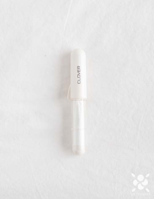 Clover Chaco Liner Chalk Pen in White - Cottoneer Fabrics