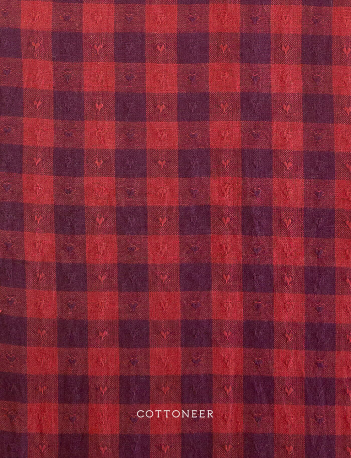 Gingham Hearts in Maraschino | Queen of Hearts by Fableism Supply Co - Image 2