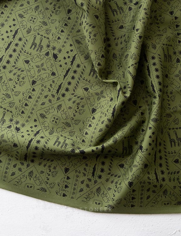 Bandana in Green | Animal Club by Robert Kaufman - Image 2