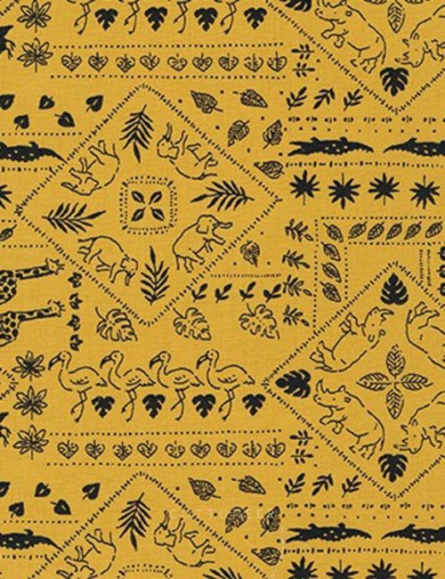 animal-club-bandana-in-mustard-by-robert-kaufman