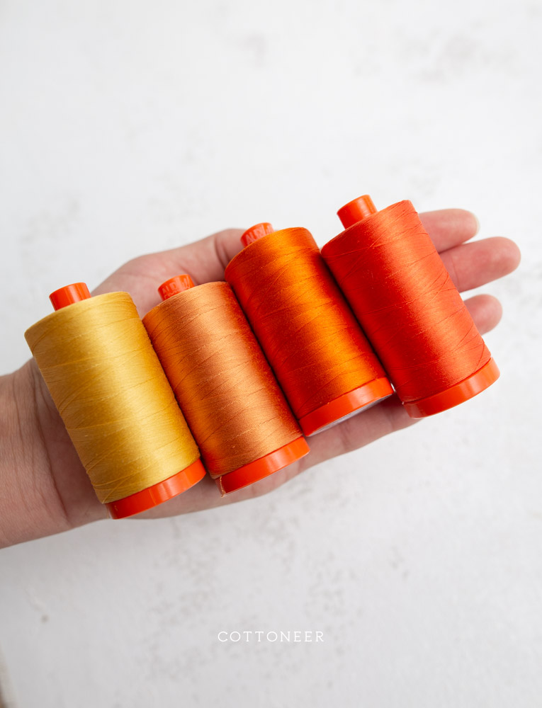 Spun Gold | 50wt Aurifil 100% Cotton Mako Thread - 1,422 Yards (2134) - Image 5