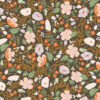 Boho Blooms Brown | Winged Medley by Katherine Lenius