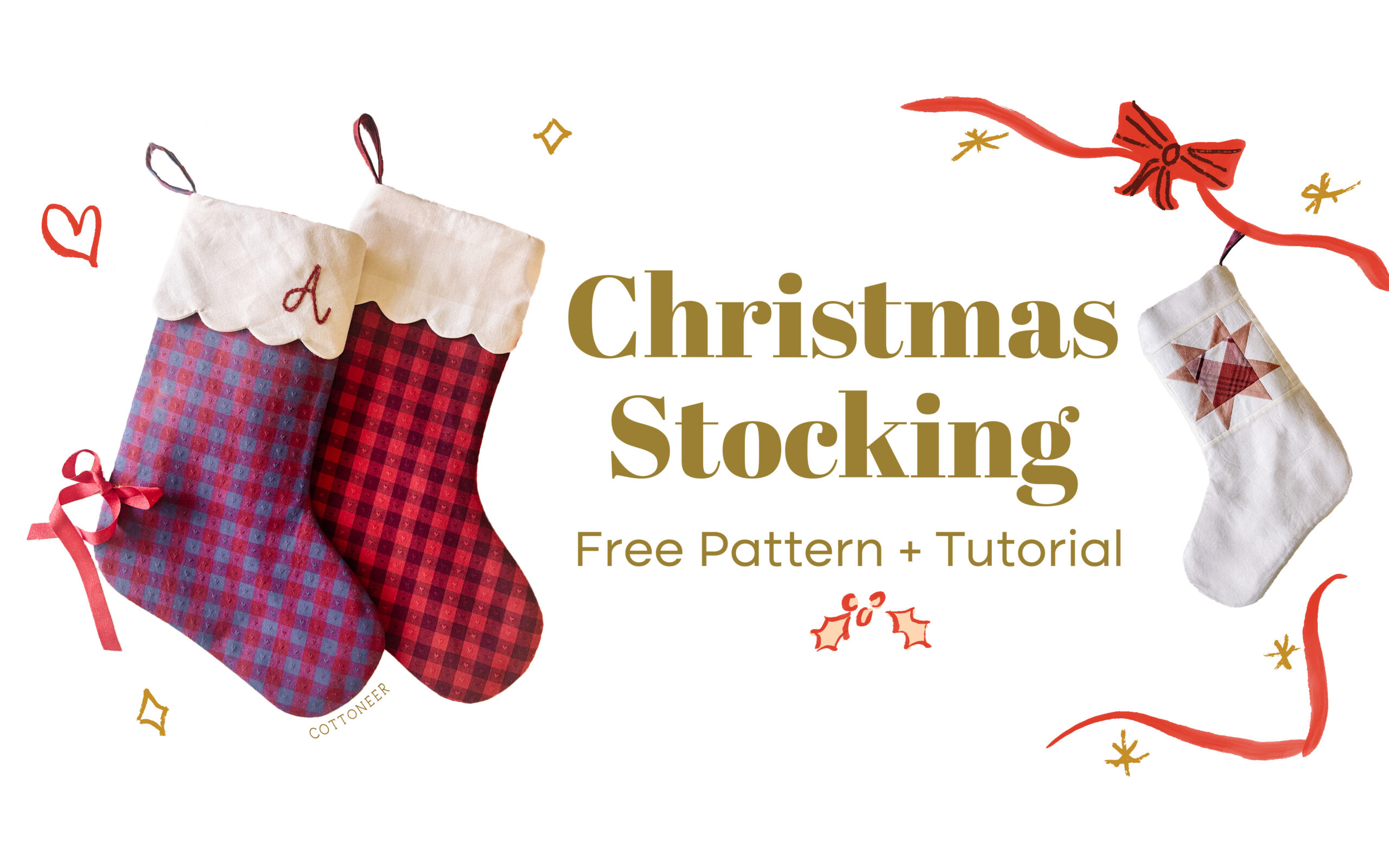 Free Christmas Stocking + Tutorial