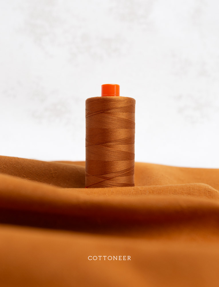 Cinnamon | 50wt Aurifil 100% Cotton Mako Thread - 1,422 Yards (2155) - Image 2