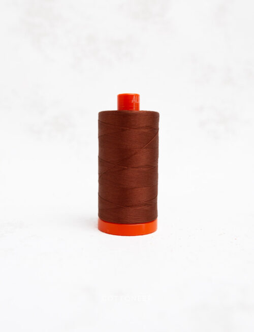 cotton-mako-thread-50wt-1300m-copper-brown-4012-aurifil-thread-108