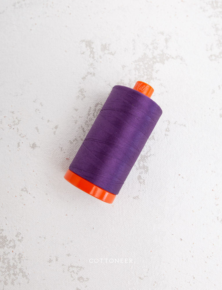 Eggplant | 50wt Aurifil 100% Cotton Mako Thread - 1,422 Yards (4225) - Image 2