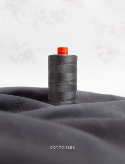 cotton-mako-thread-50wt-1300m-grey-smoke-5004-aurifil-thread-127