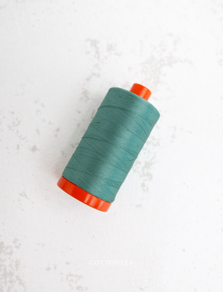 Medium Juniper | 50wt Aurifil 100% Cotton Mako Thread - 1,422 Yards (2850) - Image 2