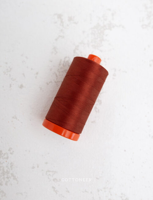 cotton-mako-thread-50wt-1300m-terracotta-2385-aurifil-thread-123