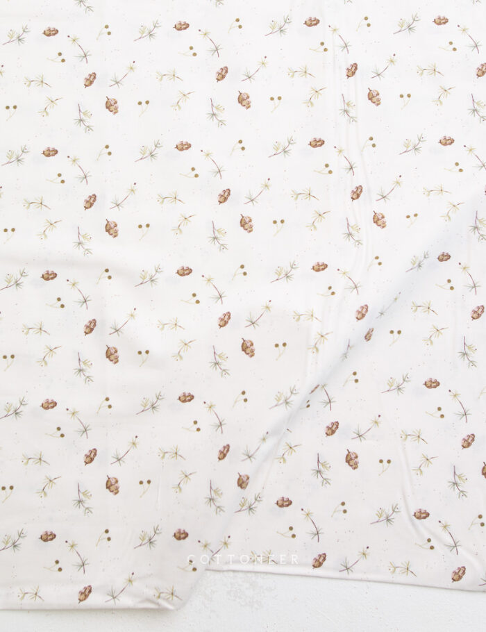 Pinecones White | Cozy Cubs by Bernadett Urbanovics - Image 2