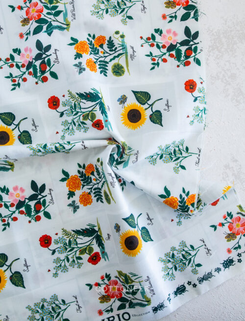 Rifle Paper Co. - Primavera - Citrus Floral - Black Canvas Fabric