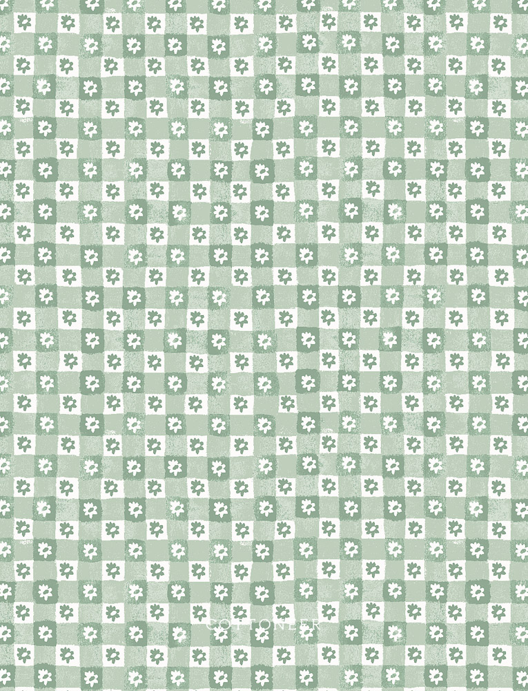 Easter: Daisy Gingham in Green Easter: Daisy Gingham in Green