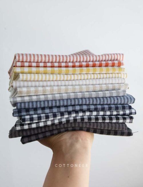 Essex Classic Woven Stripes - Chambray - Thread Count Fabrics