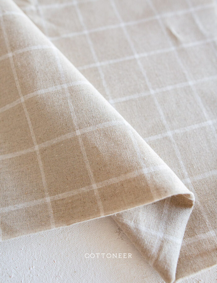 Essex Yarn Dyed Classic Wovens Grid in Natural - Image 2