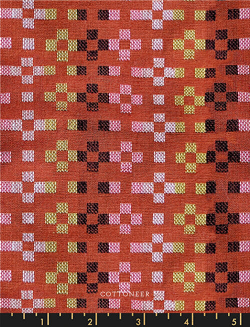 flowers-terracotta-mystic-fable-warp-&-weft-by-alexia-marcelle-abegg