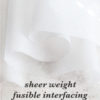 Pellon #906F Fusible Sheerweight Interfacing - Black