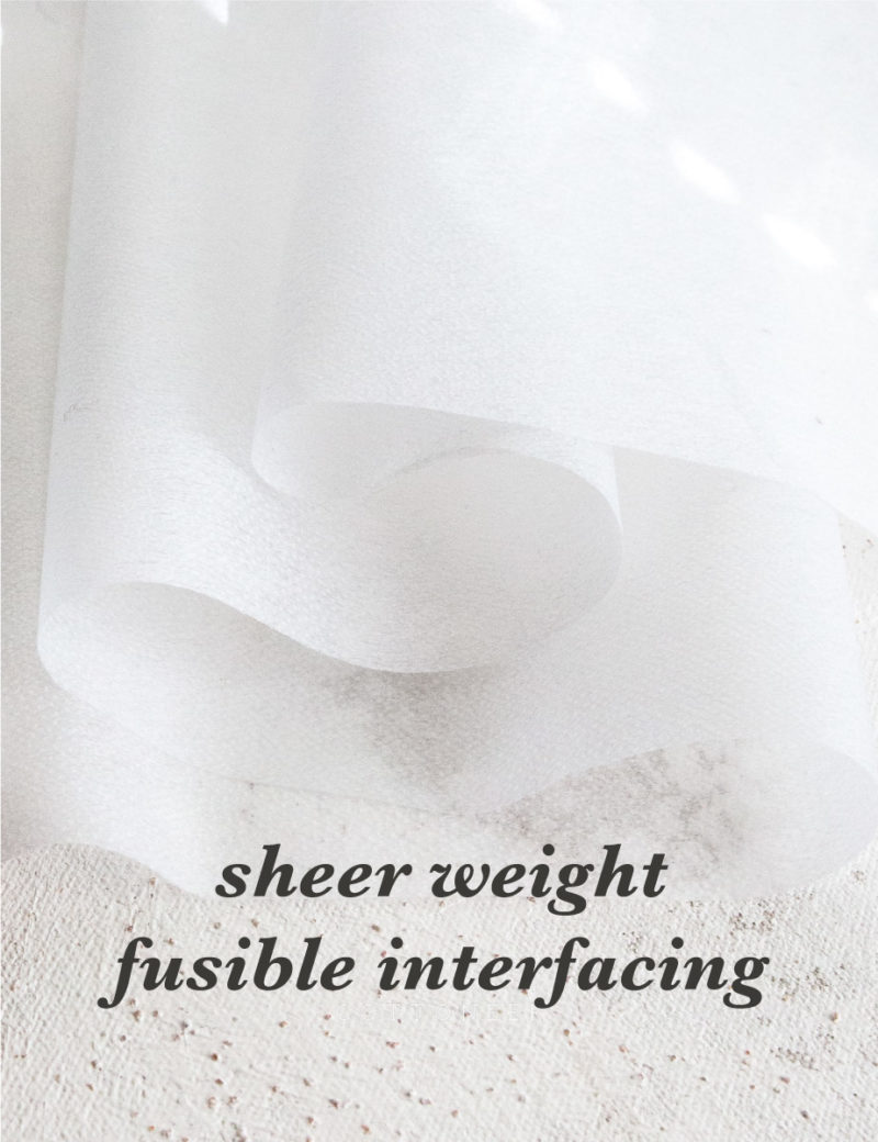 Fusible Sheer Weight Pellon Interfacing 906F By The Yard Cottoneer Fabrics