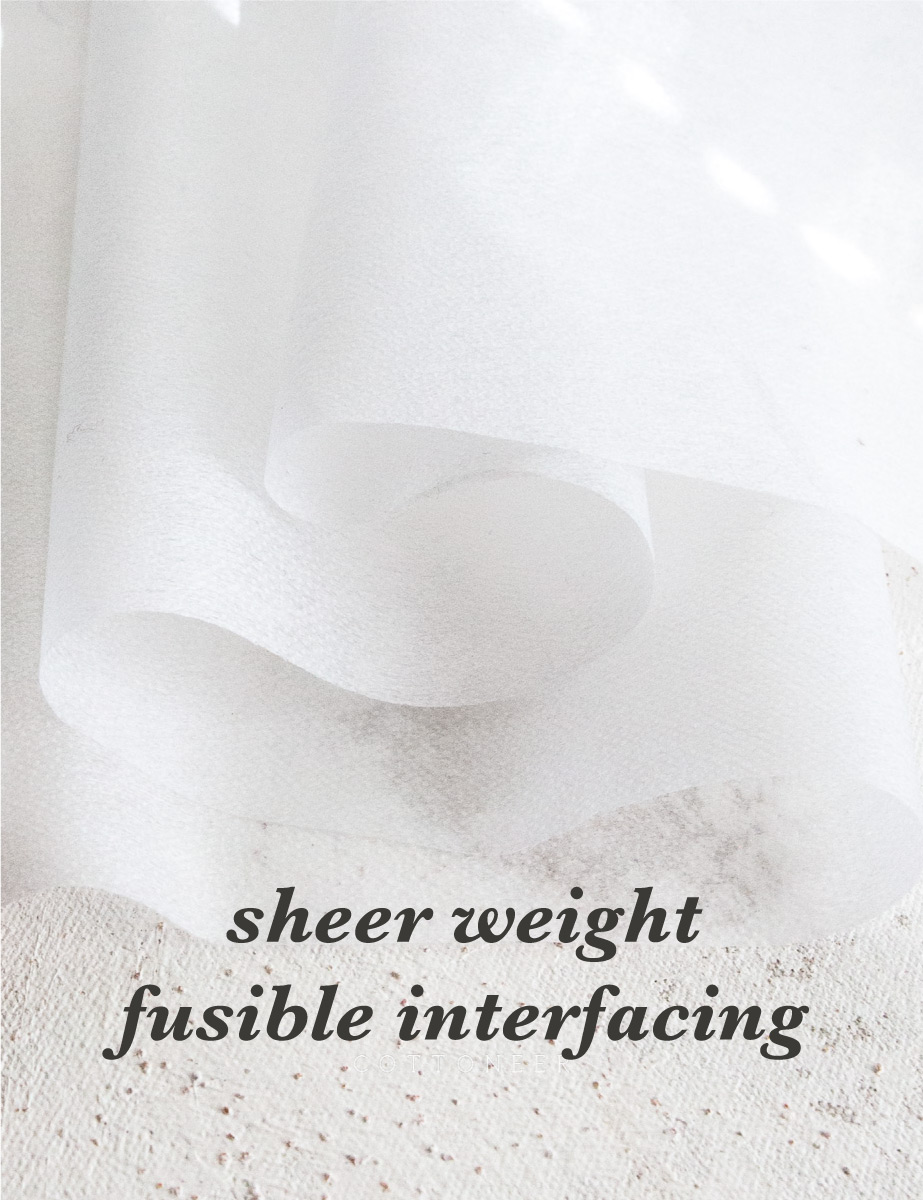 Sheer - Lightweight Fusible Interfacing 20 White - 075269041958