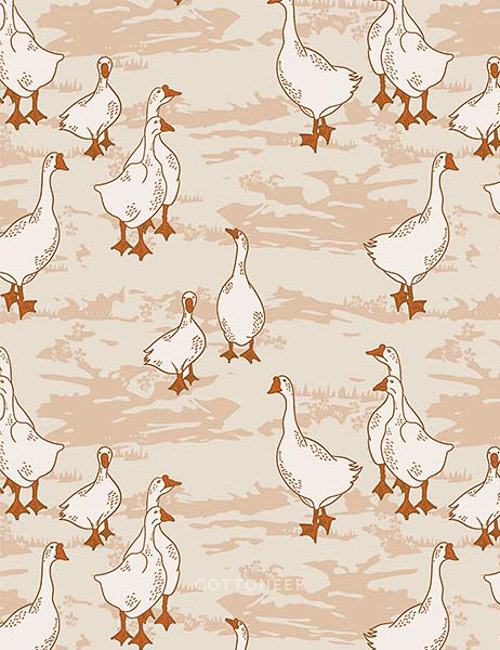 gaggle-of-geese-in-cream-wild-cottage-by-holli-zollinger