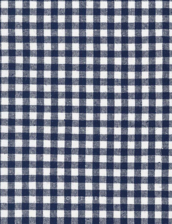 Gingham in Indigo Essex YarnDyed Classic Wovens Cottoneer Fabrics