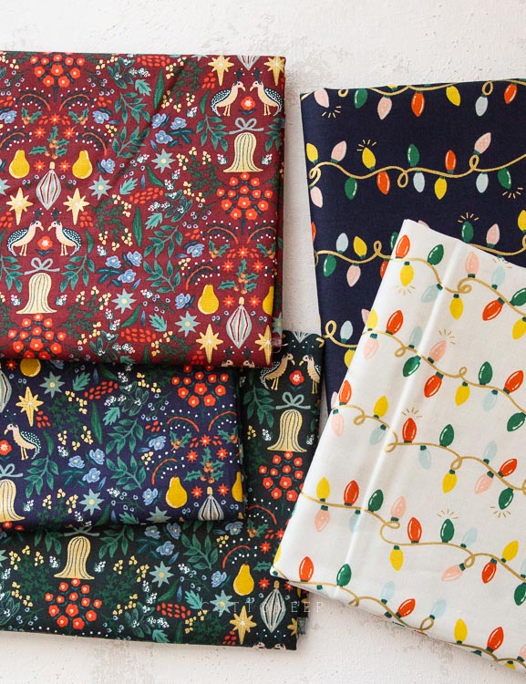 Christmas + Holiday Fabrics Available in Yardage at Cottoneer Fabrics!