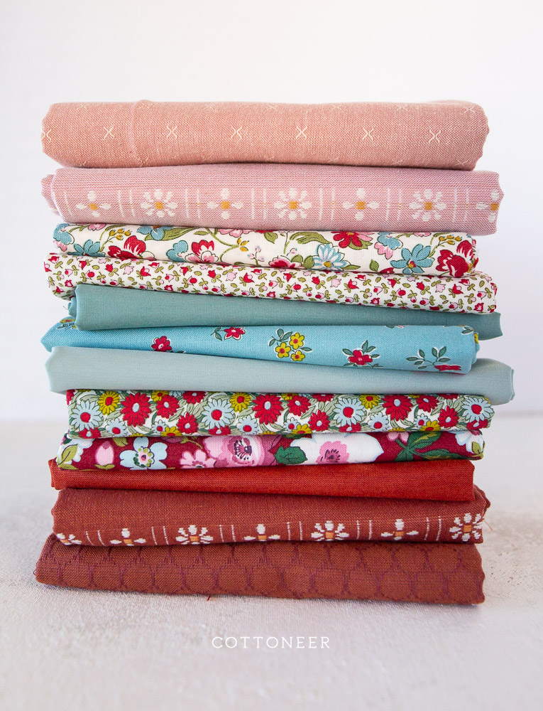 Hedgerow Bloom C Heirloom 4 by Liberty Fabrics Cottoneer Fabrics