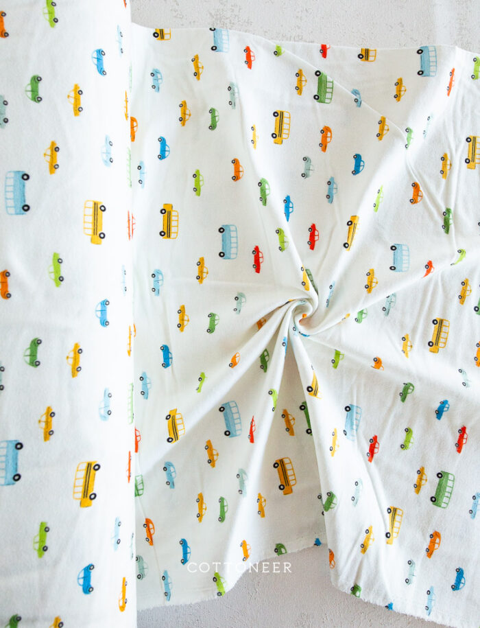 Little Wheels FLANNEL | Snuggles by Art Gallery Fabrics - Image 3