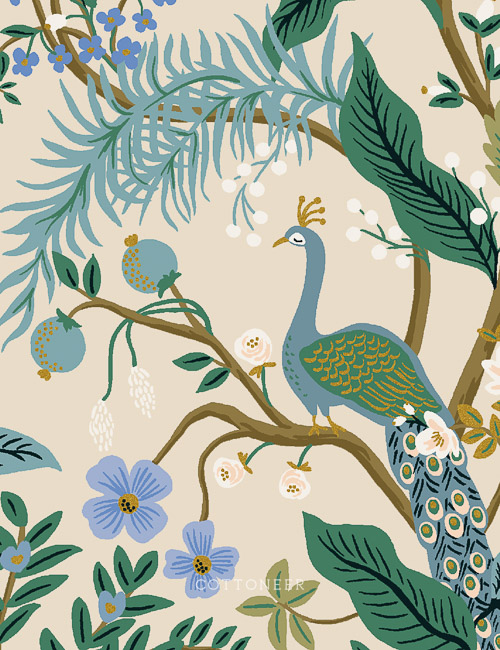 peacock-in-cream-metallic-canvas-vintage-garden-by-rifle-paper-co-1