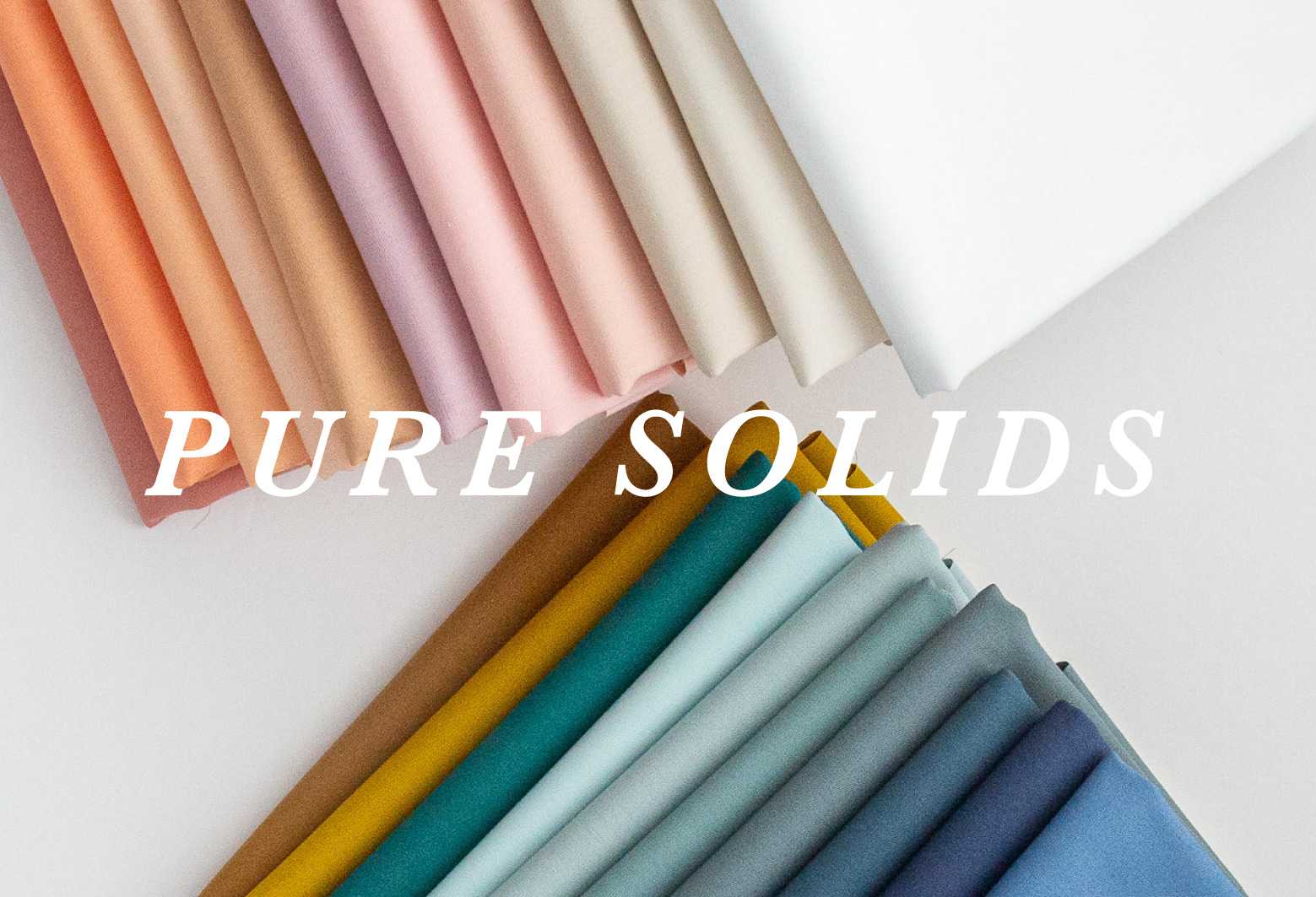 Pure Solids by Art Gallery Fabrics! Cotton Solid fabrics for modern quilting and sewing!