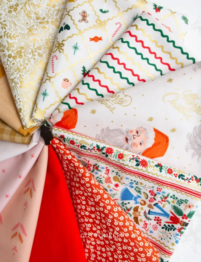 This bundle has us wishing the holidays were here already! But this 80 degree weather is ruining the illusion 😩. We’ve made the darling bundle around some new and old favorites from @riflepaperco. They always kill it with their Christmas prints.
-
#cottoneer #cottoneerfabrics #cottoneerbundles #christmasfabric #riflepaperco #riflepapercofabric #quiltersofinstagram #quiltersofawesome #quiltersgonnaquilt #quilt