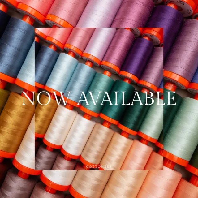 We are so excited to announce that we will now be offering gorgeous Aurifil Thread at our shop. It is truly our favorite brand of thread and the only one we use when creating quilts or garments. If you are not familiar with Aurifil, now is your time to try! 
Aurifil’s 50wt/2ply thread is Aurifil’s most versatile and most popular Cotton thread. The 50wt is strong and thin, and results in remarkably flat and crisp seams. Perfect for quilting and garment making. Take a look at all the vibrant, luscious colors.
-
100% Cotton | 50wt | 1,422 Yards | Made in Italy.
-
#cottoneer #cottoneerfabrics #aurifil #aurifilthread #aurifil50wt #thread #quiltersofinstagram #apparel #quilting #quiltersgonnaquilt #sewersofinstagram #seamstressesofinstagram