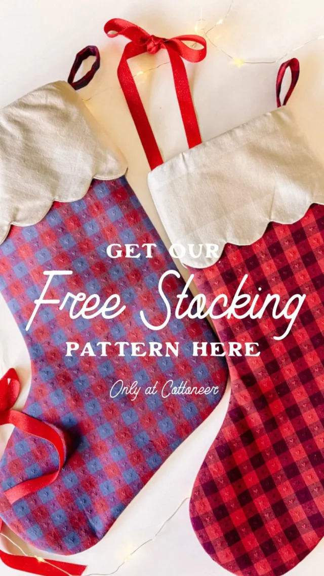 It’s that time of year! Time to get started on your Christmas sewing! 🎄🎄🎄
This year we’re doing something a little special. We’ve teamed up with our friend, Alisha from @ma.ma.osa, to bring you the sweetest free Christmas stocking pattern + step-by-step tutorial. Choose from two different versions: a scalloped stocking or a sawtooth star stocking. You decide! 
-
Check out our blog to print the pattern and get started! Link in the highlights.
-
#cottoneer #cottoneerfabrics #christmasstockings #stockingpattern #christmasstockingpattern #christmassewing #christmasproject #sewingprojects #sewersofinstagram