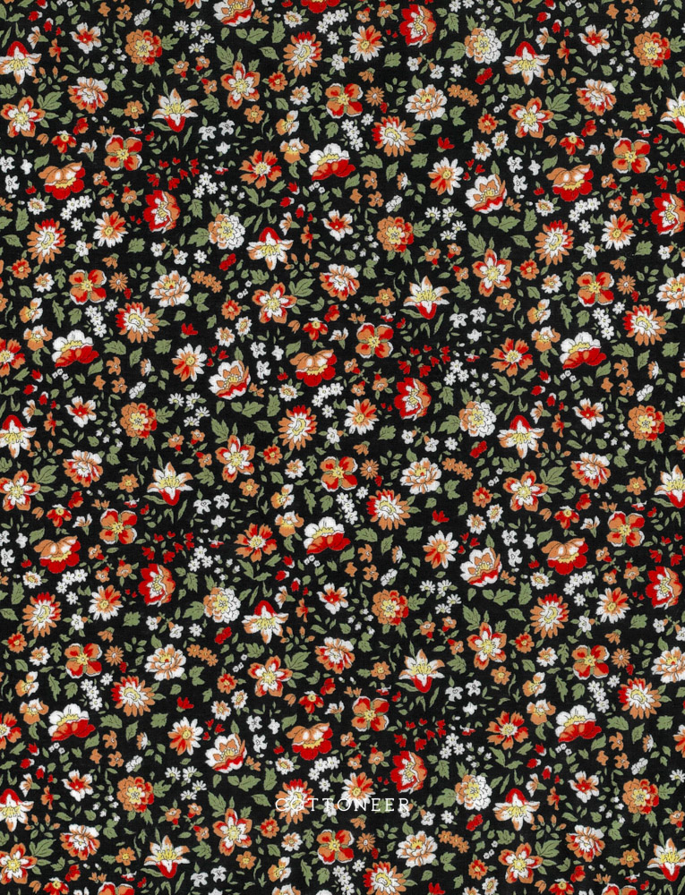 scattered-blooms-red-black-cotton-lawn-flownny-kokka