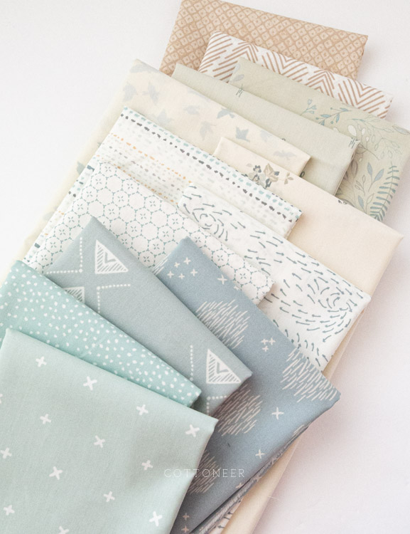 Fabric Fat Quarter Art Gallery Fabrics Yardage Delicate Balance Serenity 100/% cotton fabric