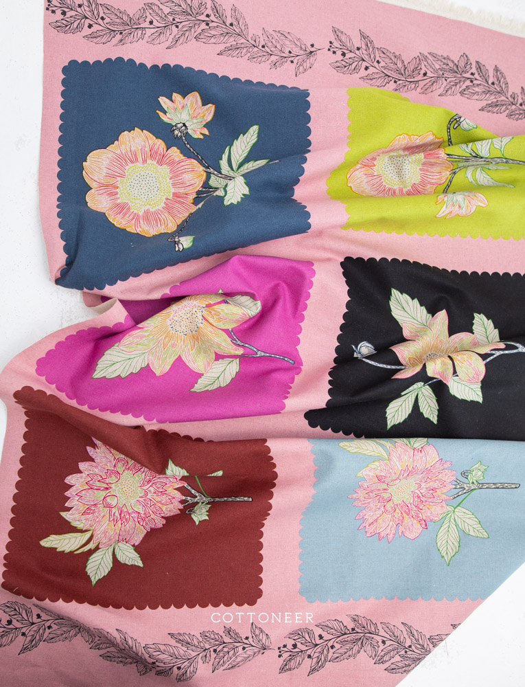 Silhouette Panel in Multi (24" Panel) | Silhouette Linen Blend by Anna Maria - Image 3