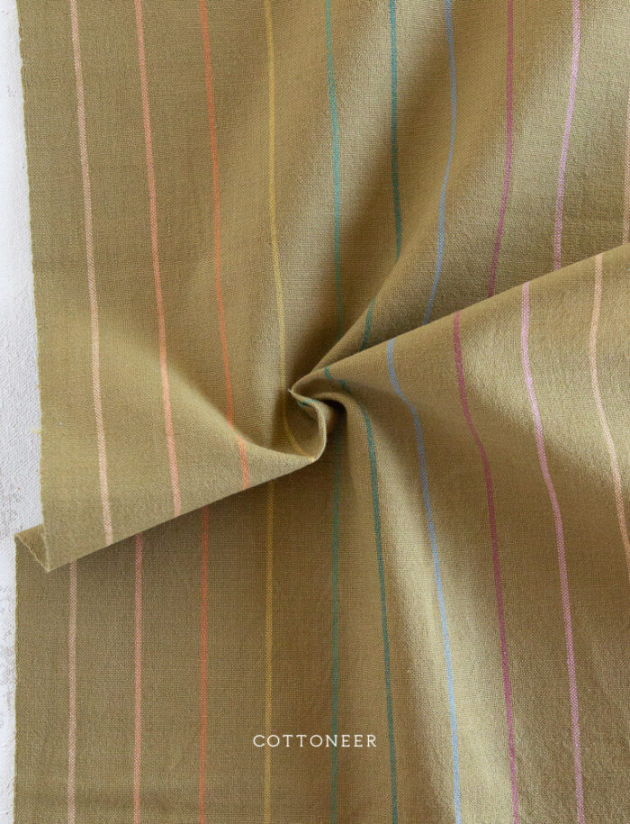 PREORDER Skinny Stripe in Clover | Lucky Loom by Fableism Supply Co - Image 2