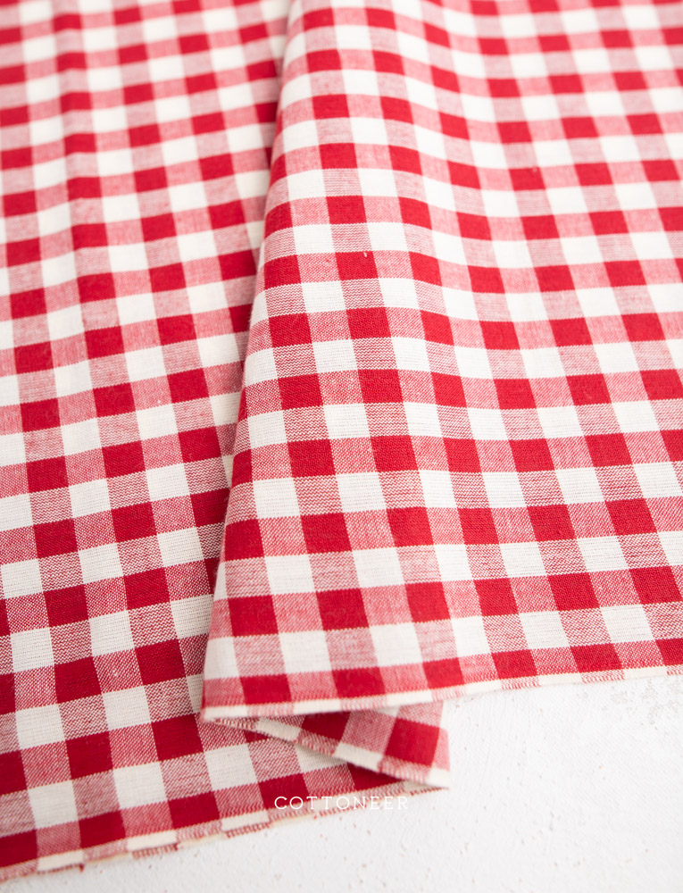 small-check-candy-apple-red-white-cottage-yarn-dyed-homespun-6
