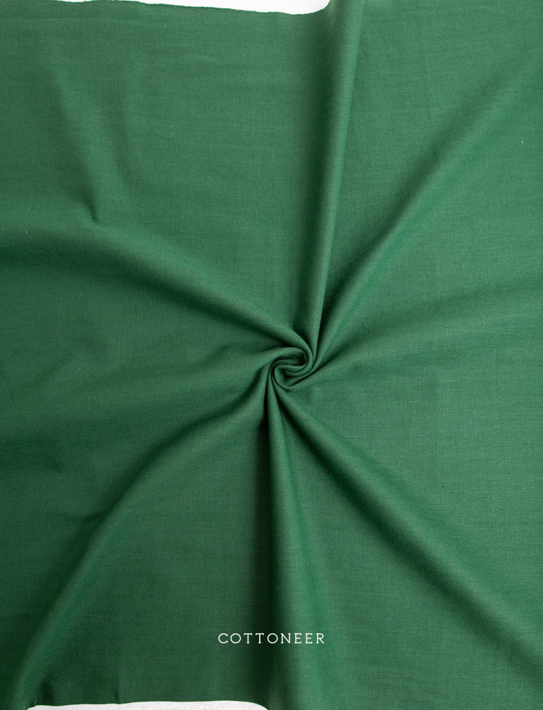 Solid Emerald | Cottage Yarn-Dyed Homespun - Image 4