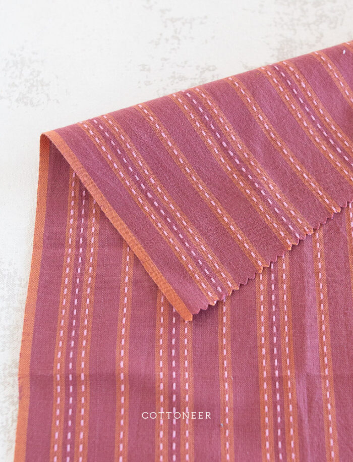 PREORDER Stitch Stripe in Blackberry | Lucky Loom by Fableism Supply Co - Image 3