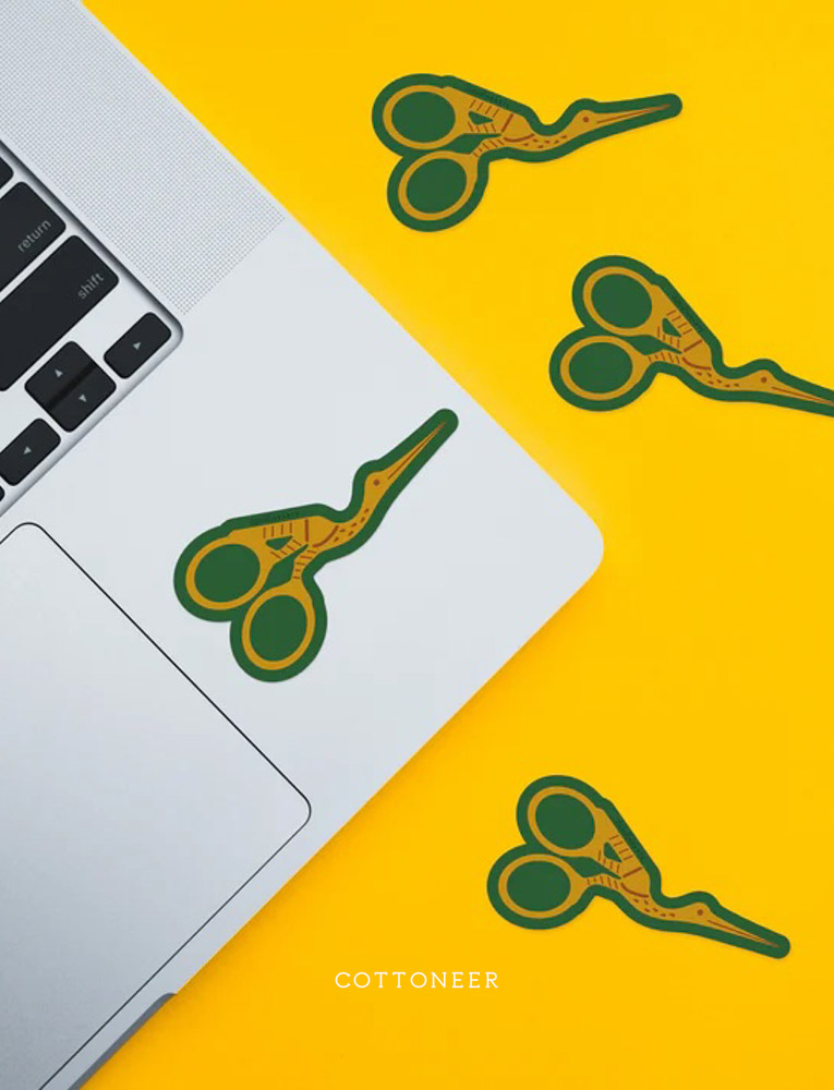 Stork Scissors Sticker by Sarah Hearts - Image 3
