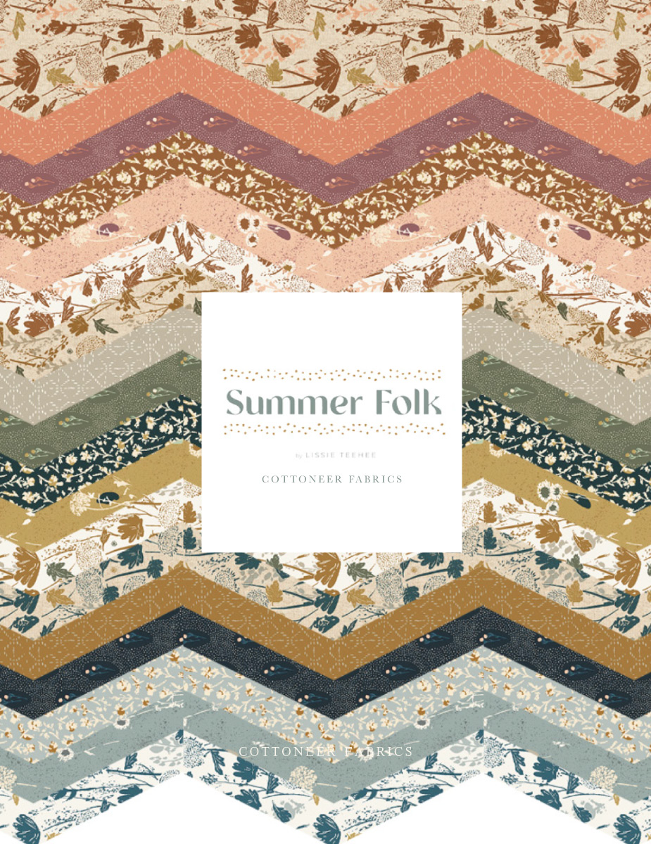 Summer Folk by Lissie Teehee Cottoneer Fabrics