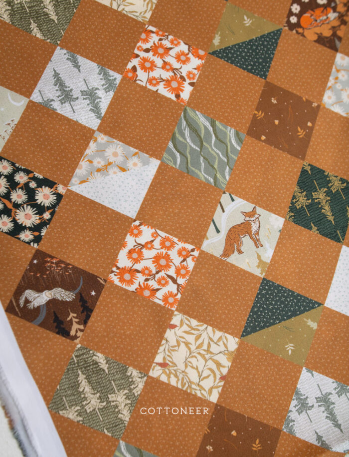 Wildlands Whole Cloth in Cinnamon | Willow Bend by Cassandra Zaniboni - Image 3